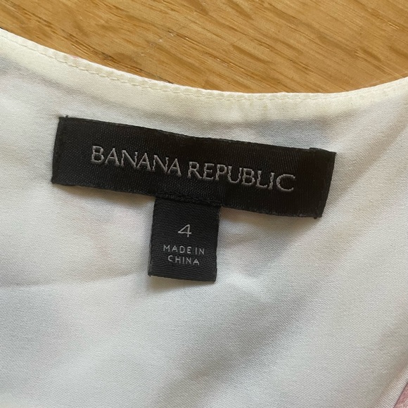 Banana Republic Dress pink floral size 4 - Picture 5 of 6